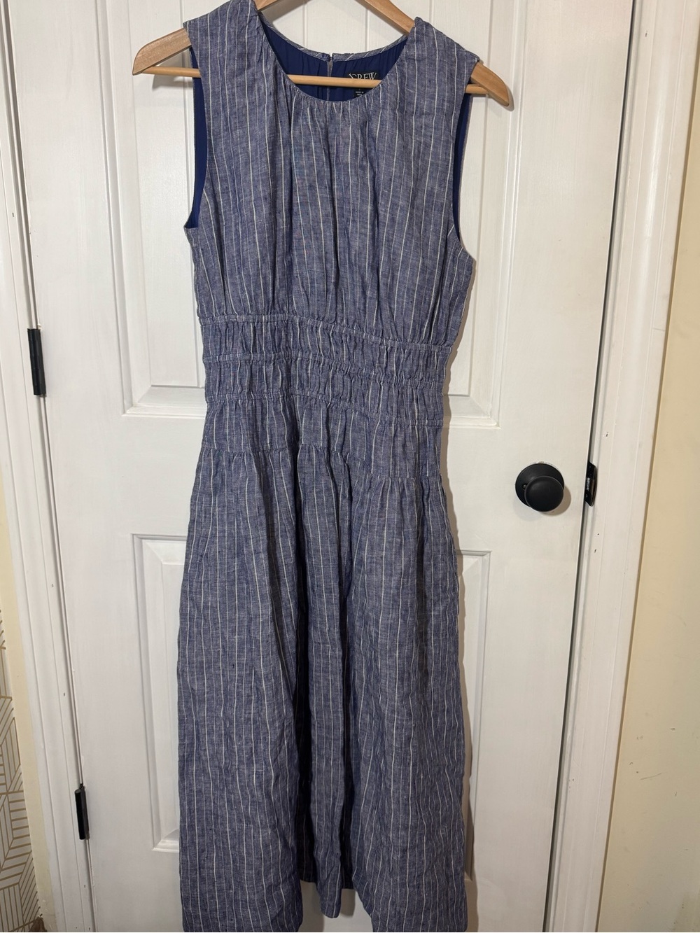 J. Crew Hyacinth dress in striped linen - Picture 4 of 12